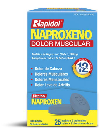 naproxeno display 220 mg 25x2 tabs